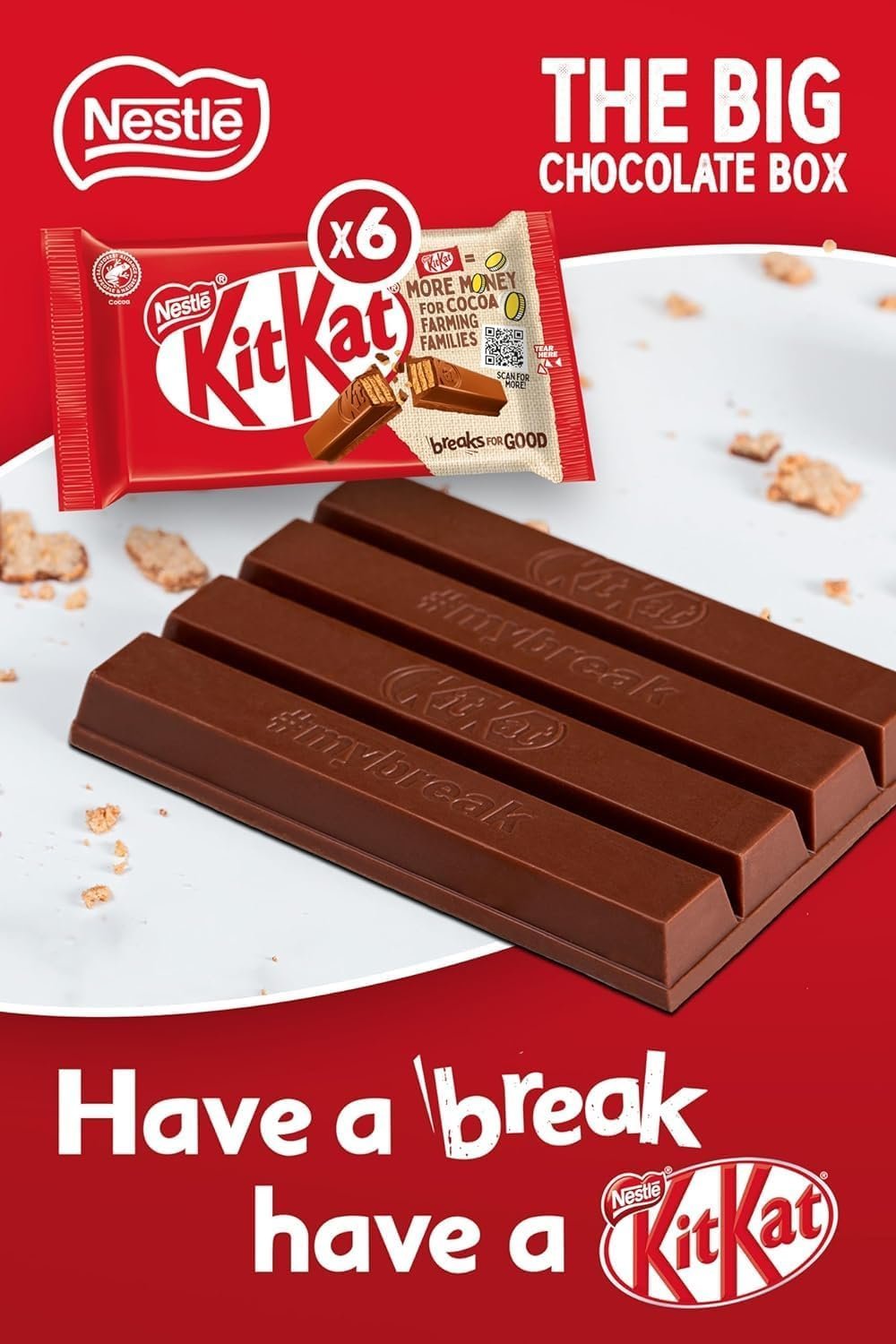 Nestlé Big Chocolate Box 30 Bars – Chocolate Bars Multipack, Assorted Chocolates Gift Box with KitKat, Aero, Yorkie & Munchies - Image 3